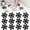 Black|3.1"x3.1", variant on JUMNUYCUH 12Pcs Anti Slip Shower Stickers, Snowflake Safety Bathtub Non Slip Stickers, Waterproof Shower Floor Non Slip Stickers for Bath Tub, Shower Floor, Tile, Pools and Stairs, 3.1" x 3.1", Black