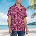 thumbnail image 5 of Xecao Orchids Flowers print Hawaiian shirt - a stylish short-sleeve button-down for men, perfect for casual beach and tropical outings., 5 of 9