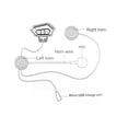 thumbnail image 4 of Auriculares Bluetooth para casco de moto, intercomunicador, 4 of 8