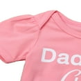 thumbnail image 3 of Daddys Girl Barboteuse à Manches Courtes à Imprimé de Lettres Robe Tutu en Tulle, 3 of 5
