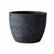 Better Homes & Gardens 4.5" Textured Matte Ceramic Pot, Black, 1 - Piece