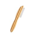 thumbnail image 3 of Peine para la caspa, peine de dientes finos de acero inoxidable, mango de madera, removedor de caspa, peine para piojos, cepillo multifunción para el cuidado del cabello, 3 of 5