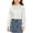 White#, variant on hoksml Girls Back to School Button Down Shirt Solid Long Sleeve Lace Ruffle Blouse Classic Collared School Uniform Tops
