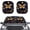 Blue Gold Floral, variant on XYZCANDO Vehicle Front Window Sun Shade with Stained Glass Dragonfly Design, 2 Pack for Blocking Heat and Protecting Vehicle Interior