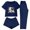 Navy, variant on Elvqul Women's Pajama Set