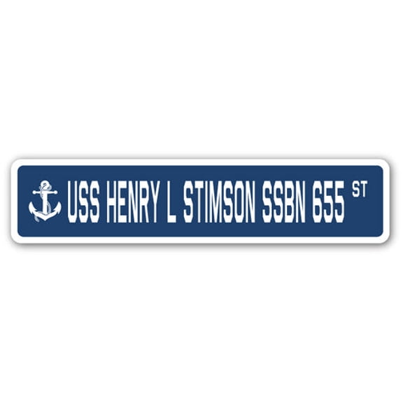 USS HENRY L STIMSON SSBN 655 Street Sign us navy ship veteran sailor gift
