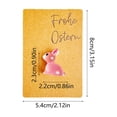 thumbnail image 2 of Glow in Dark Easter Gift Card, Resin Rabbit Pocket Card with Greeting Message, Decorative Keepsake for Holiday Gift Giving, 2 of 7