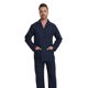 thumbnail image 5 of Apparonia Conjunto de Pijamas para Hombre de Algodón con Cuello con Muesca Pijamas para Hombre de Manga Larga Ropa de Dormir para Hombre con Bolsillos y Frente Fly Estampados Azul Marino XXL, 5 of 7