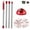 red, variant on Rolarhola Spin Mop Replacement Set for O-Ceda EasyWring 1-Tank System, Includes 2 Mop Head Replacement, 1 Mop Handle (30-58in Adjustable 4-Section Pole), 1 Scrubber Head, 1 Spin Base