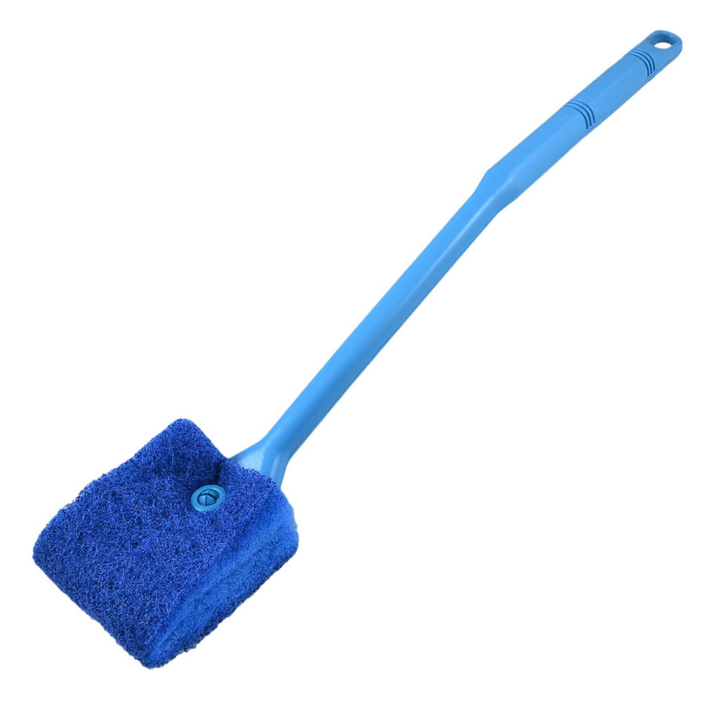 Fish Tank Sponge Double Sided Cleaning Brush Cleaner Scrubber Blue