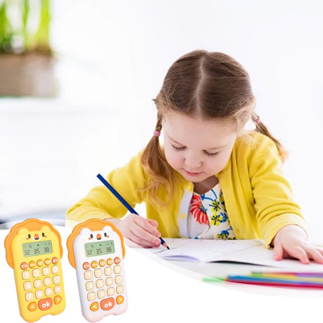 XWSHYW Juguetes para Niños El Juguete Calculadora Inteligente Portátil para Niños Fomenta Las Habilidades Matemáticas con Actividades de Aprendizaje de Interés Adecuadas para Niños de 3 a 6 Años.