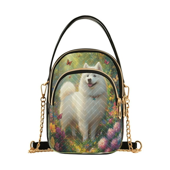 Cross Body Fashion Shoulder Waist Purse Bags Whimsical Canine Bliss Pocket Handbags