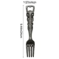 thumbnail image 2 of Vintage Cast Iron Kitchen Utensil Wall Decor, Spoon Fork Bottle Opener Set, Rustic Farmhouse Anti-Rust Art Ornament, for Kitchen Dining Room Wall Decor, Silver-B, 2 of 6