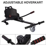 HoverTech 1 Go Cart Adjustable Seat Attachment for 6.5 Hover-Board Buggy - Black