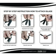 100 BLADES + Facón Professional Classic Straight Edge Barber Razor - Salon Quality Cut Throat Shavette