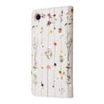 thumbnail image 2 of Wallet Case for iPhone 7 / 8 / SE 2020 / SE 2022 with RFID Blocking Credit Card Slots Holder, Cute Patterned Gold Brushing Magnetic Flip Kickstand Wrist Strap Cover, Dry Flower World, 2 of 8