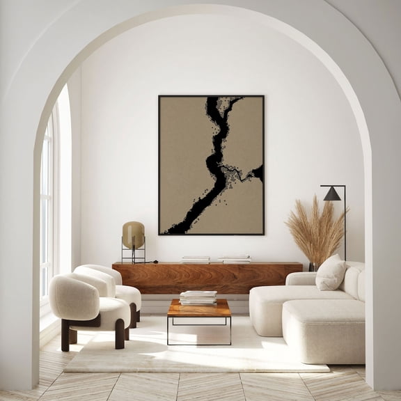 Wabi Sabi Wall Art, Neutral Beige Tones Abstract Japandi Wall Art, Scandinavian Above Bed Art, Modern Aesthetic Room Decor, Above Bed Decor, Unframed Canvas Size 12x18