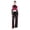 Hot Pink, variant on Women Modern Contemporary Dance Practice 3-piece Lyrical Dancewear Mesh Tops Pants Suit for Hip-hop Blue XXL