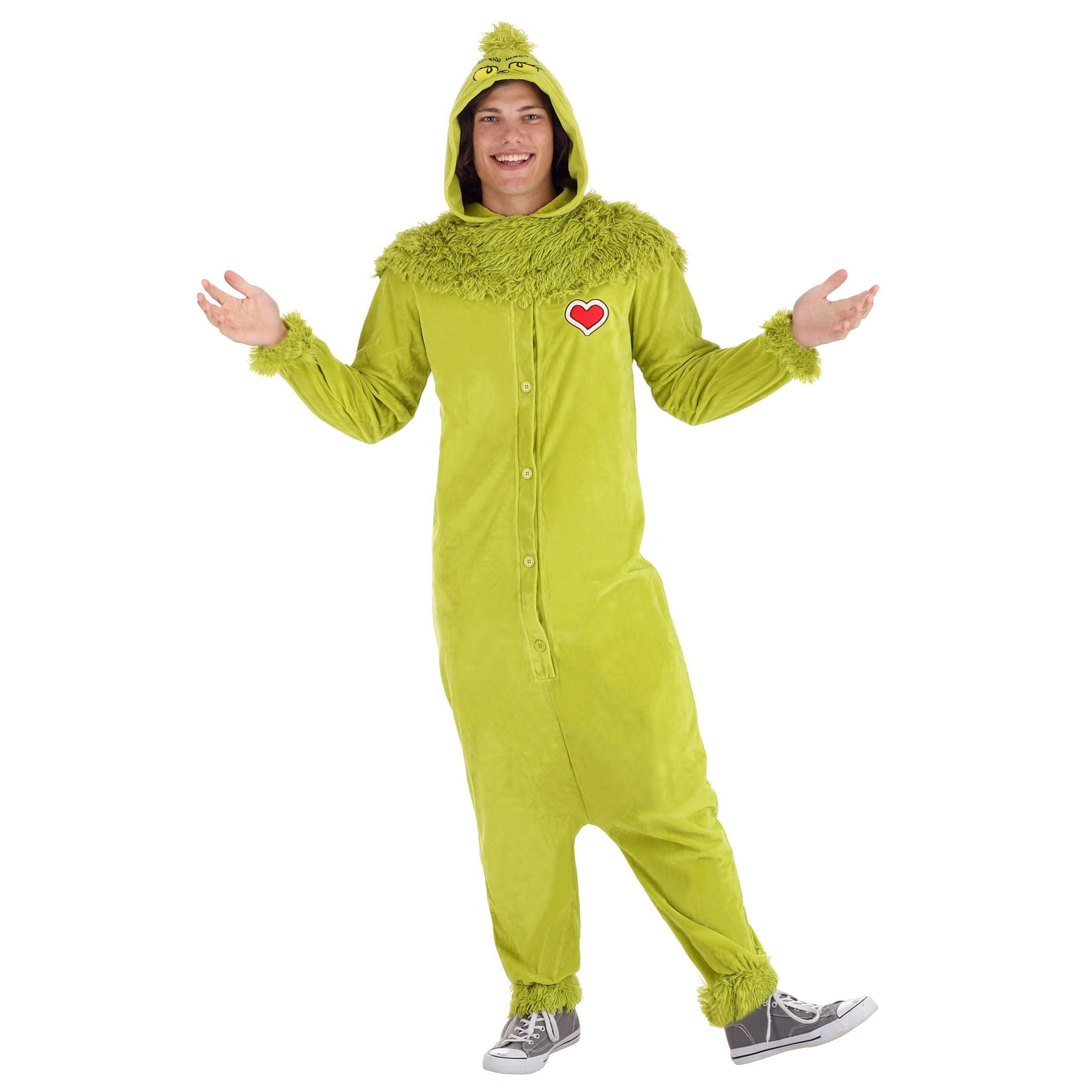 Fun Costumes Adult The Grinch Jumpsuit Costume Multicolour Large X Large
