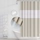 thumbnail image 4 of Cortina de ducha de 180 x 200 cm, resistente al moho, impermeable, con ganchos, resistente al moho, antibacteriana, fácil de limpiar, cortinas de ducha para baño, beige, 4 of 5
