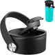 thumbnail image 1 of wonima44 Flip Lid for Hydro Flask Wide Mouth | Top Replacement Lid Compatible with Hydroflask 12 16 18 20 32 40 Ounce | Leak-Proof Coffee Cap with Flex Handle, 1 of 1