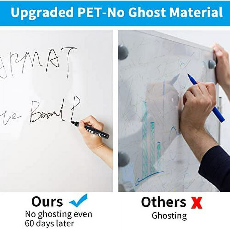 AFMAT White Board Roll,11Ft Dry Erase Paper, AFMAT Dry Erase Wall Sticker, Whiteboard Wallpaper Roll with Adhesive Backing, Pet Surfac