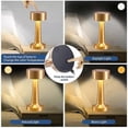 thumbnail image 4 of Retro LED Rechargeable Touch Metal Table Lamp 3 Colors Dimmable Ambient Lights Desk Lamp Bar Room De, 4 of 5