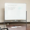 thumbnail image 2 of Mind Reader Rolling Double-Sided Dry Erase Magnetic Board, Board Size: 47 x 35.5, White, 2 of 7
