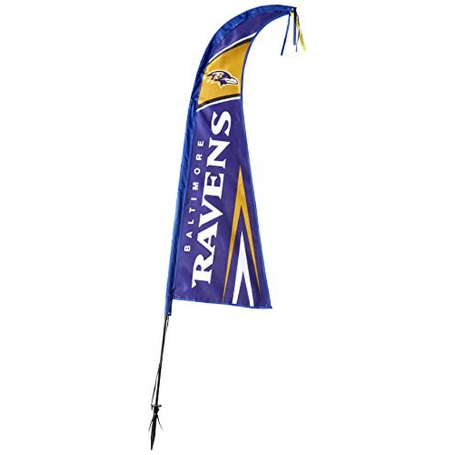 Fremont Die NFL Baltimore Ravens 44" Feather Flag, 44", Team Colors