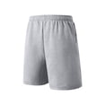 thumbnail image 4 of Men's Shorts Elastic Waist Big And Tall Under $10 Solid Color Polyester Shorts Outdoor Casual Sports Five Quarter Pants, 4 of 8