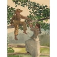 thumbnail image 2 of Homer, Winslow 15x18 White Modern Wood Framed Museum Art Print Titled - On the Fence, 2 of 4
