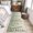 Light Beige Gray Green Grass Green, variant on Area Rug for Living Room, Brown Eucalyptus Leaves Non-Slip Indoor Large Carpet for Bedroom/Dining Room, Spring Leaves Plants Country Beige Washable Low-Profile Floor Mat Runner Rugs - 2.7 x 5 Ft