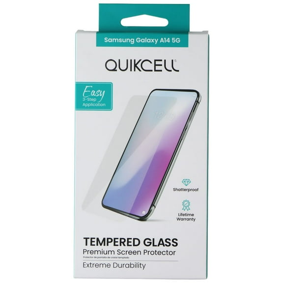 Quikcell Tempered Glass Screen Protector for Samsung Galaxy A14 5G