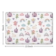thumbnail image 5 of White Fairy Castle Pattern Flannel Non Slip Door Rugs,Washable Door Mats Indoor,Decorative Door Mats,Dirt-Resistant and Absorbent Doormat for Entrance,Bedroom,Kitchen,Bathroom,23.5x16in(60x40cm), 5 of 5