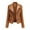 Gold, variant on Wyzesi Fall Coats For Women Trendy Sweater Women Ladies Lapel Motor Jacket Coat Zip Short Punk Cropped Tops Corduroy Jacket Winter Jackets For Dogs Large