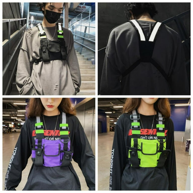 Project Retro Chest Rig Bag Reflective Vest Hip Hop Project Retro Chest Rig Bag Reflective Vest Hip Hop