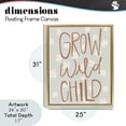 thumbnail image 3 of Grow Wild Child Flowers Gold Framed Floater Canvas Wall Art, design by Katie Griggs, 3 of 10