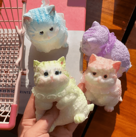 Taba Squishy Cat Kit-4PCS,Cute Squishy Toys, Handmade cat Squishy,Suitable for Cat Memorial Gifts for Women Lovers