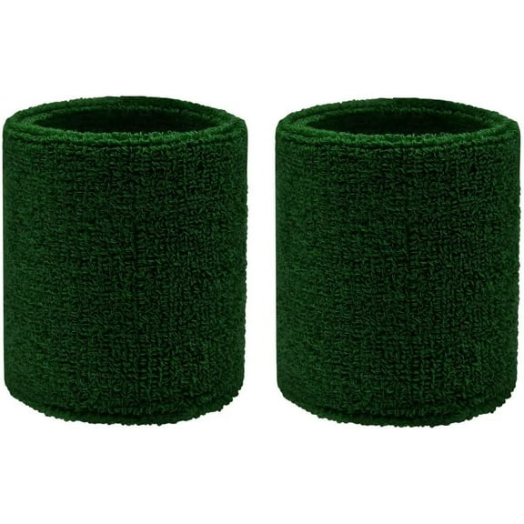 One Size Of 2Pcs Sweatbands Sports Wristbands for Kids and Women - 3 inch Elastic Athletic Wrist Bands for Tennis, Basketball, Running, Working Out