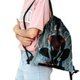 thumbnail image 2 of Miles Morales-theme Drawstring Backpack Sports Gym Bag Water Resistant String Bag Cinch Bag18"X16"（45X40cm）, 2 of 6