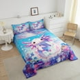 thumbnail image 6 of Erosebridal Animal Axolotl Bedding Twin Comforter Set,Dreamy Princess Down Comforter,Underwater World Bedding Sets Twin With Comforter,Ultra Soft Cartoon Room Decoration,Reversible,2-Piece, 6 of 8