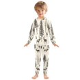 thumbnail image 6 of FORMRS Long Sleeve Top and Pants Pajama Set for Niños 2-Piece Sleepwear, Sizes 18M-8Y, Black Deer, 6 of 6