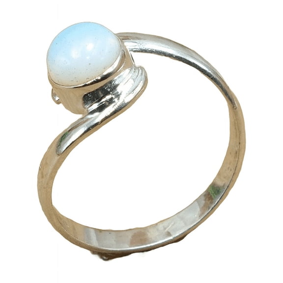 Natural Ethiopian Opal Gemstone 925 Sterling Silver Handmade Statement Ring Gift Jewelry for Women