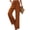 Orange, variant on jinghuiyue Womens Wide Leg Pants High Waisted Straight Leg Casual Palazzo Lounge Beach Trousers with Pockets M