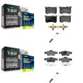 thumbnail image 1 of Positive Plus Front Rear Semi-Metallic Disc Brake Pads and Wear Sensors Kit for Car Mercedes-Benz CLS550 E550 KPW-101366, 1 of 8