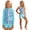 Light Blue#9527, variant on BOOMNY Toddler Baby Girls One Peice Swimsuits Long Sleeve Rash Guard for Kids Hawaiian Graphic Lightweight Summer Vacation Beach Swimwear