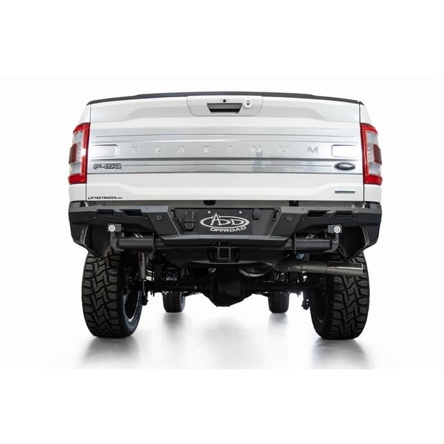 Addictive Desert Designs Bumper R19020NA0103 Black Label; One Piece Design; Direct-Fit; Mounting Hardware Included; Powder Coated Hammer Black Steel