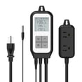 thumbnail image 1 of Intelligent Temperature Control Socket Digital Display WIFI Temperature Sensor Thermostat Dual Relay Thermometer for Brewing Breeding Reptiles Hatching Heat Mat, 1 of 8