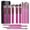 Hot Pink, variant on Makeup Brushes Premium Synthetic Foundation Powder Concealers Eye Shadows 14 Pcs Purple for Makeup Beginner or Professional with Travel Case
