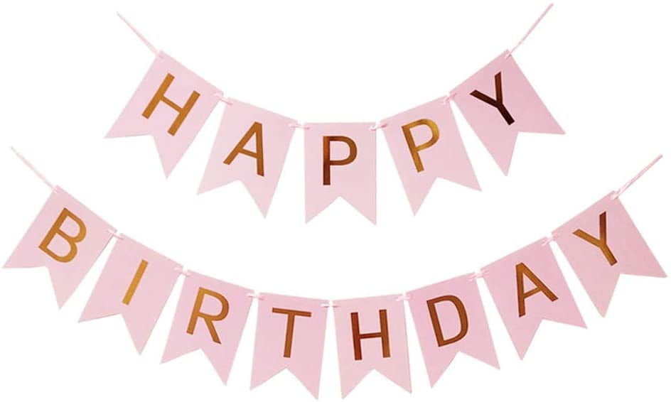 Haobase Happy Birthday Banner Birthday Garland Party Decorations
